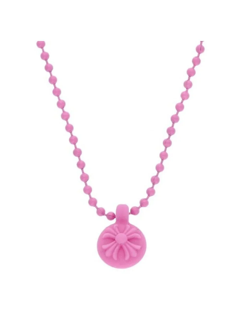 Chrome Hearts Rubber CH Crs Ball Cross Silicone Necklace